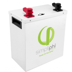 SIMPLIPHI PHI-3.8-48-M 3.8KWH LITHIUM IRON PHOSPATE BATTERY (WHITE METAL CASE)